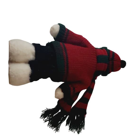 Vintage Crazy Mountain Imports Snowman Standing 13" Figurine Christmas Decor Red - Picture 5 of 9